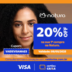 Banner Natura Dia das mães 20%off