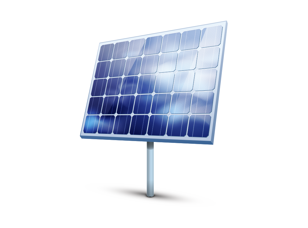 Imagem de uma painel de energia fotofoltaica. 